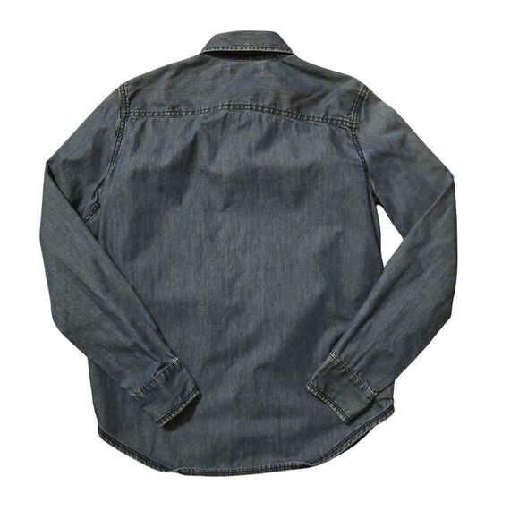 Banana Republic Small Blue Chambray Denim Button Down Cotton Casual Wardrobe... - Picture 2 of 7